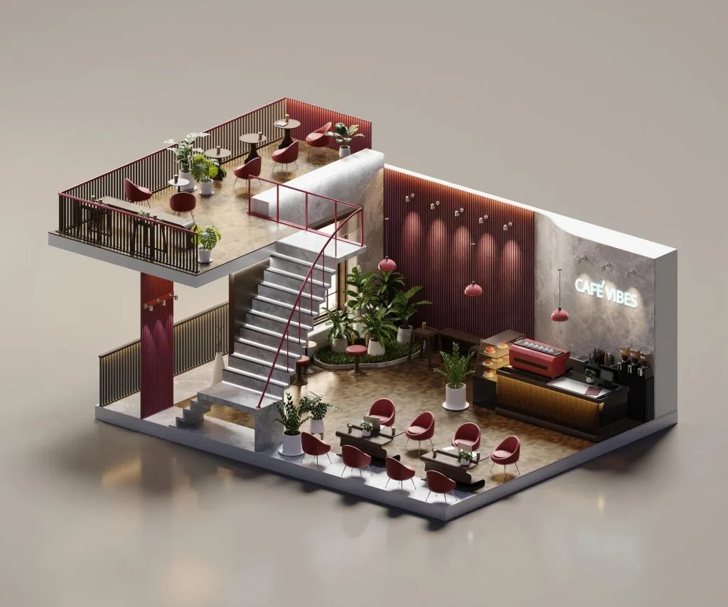 مراحل دکوراسیون رستوران و دکور کافه